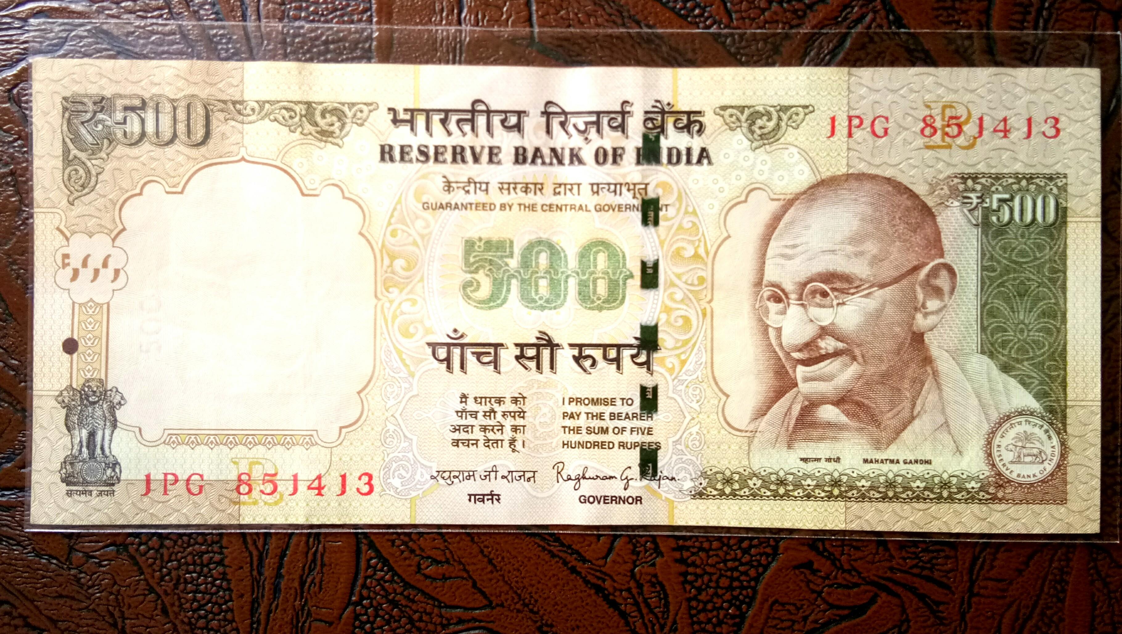 500 rupees to store dollars