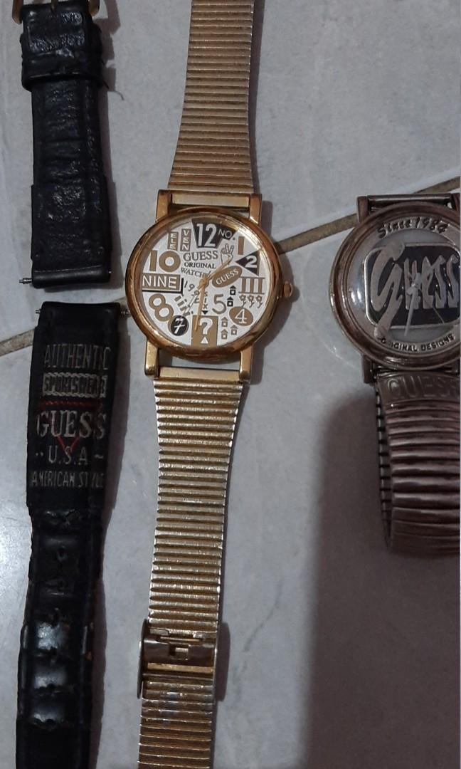 Jam guess original jadul, Barang Mewah, Jam Tangan di Carousell