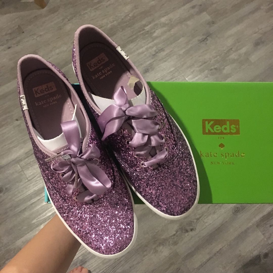 Kate spade purple glitter keds store