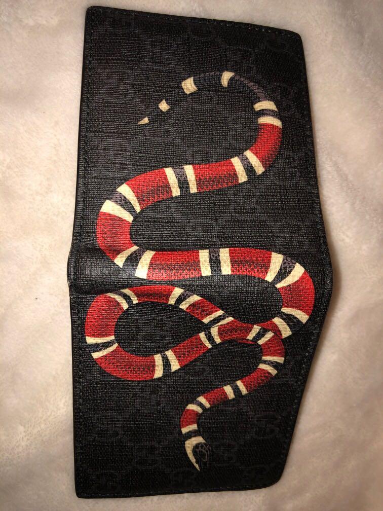 Kingsnake Gucci Supreme wallet, Women's 