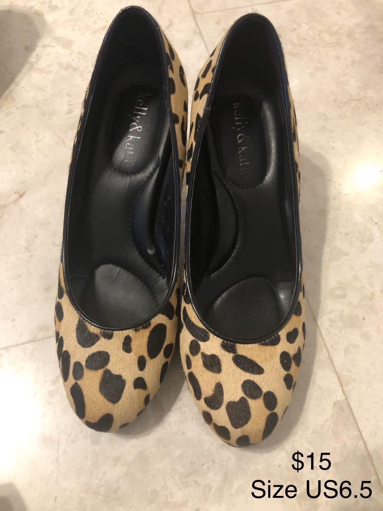 comfortable leopard heels