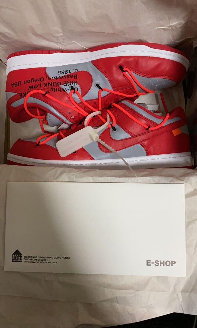 nike off white receipt