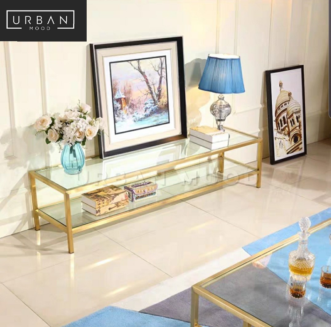 Modern Stainless Steel TV Console, Furniture & Home Living