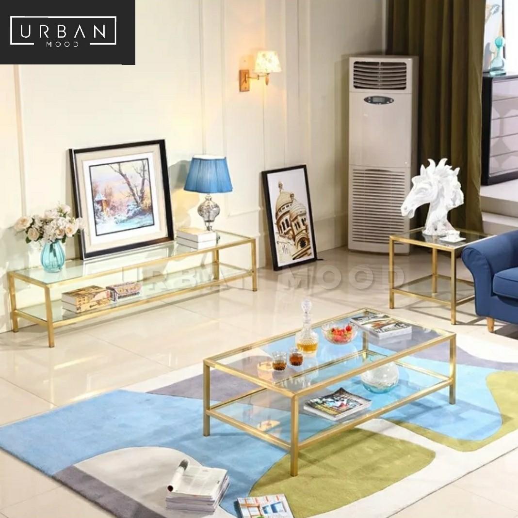 Modern Stainless Steel TV Console, Furniture & Home Living