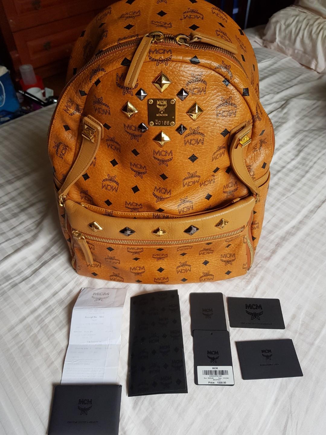 Mcm backpack large price online