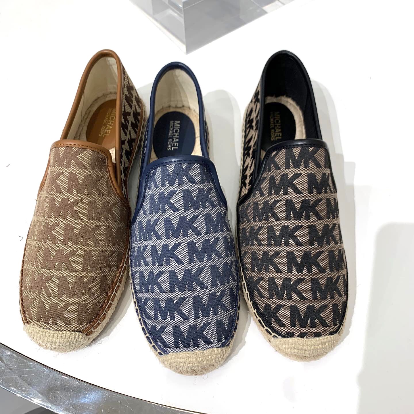 Mk espadrilles black store