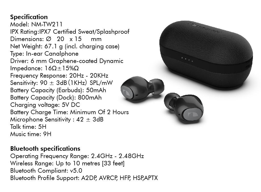 Nakamichi tw211 outlet ipx7 review