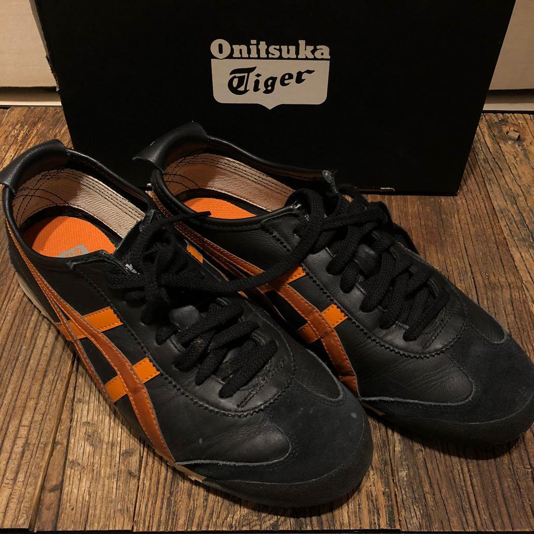 onitsuka tiger black orange