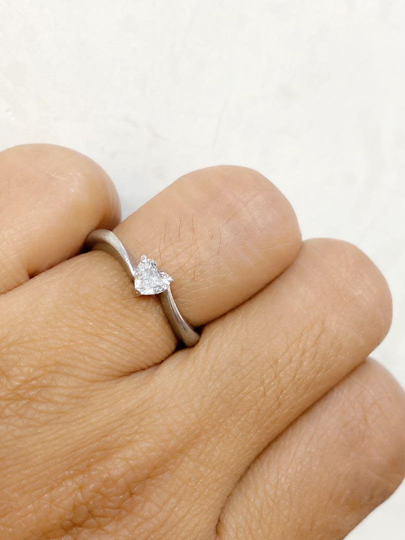 Pt900 diamond shop ring