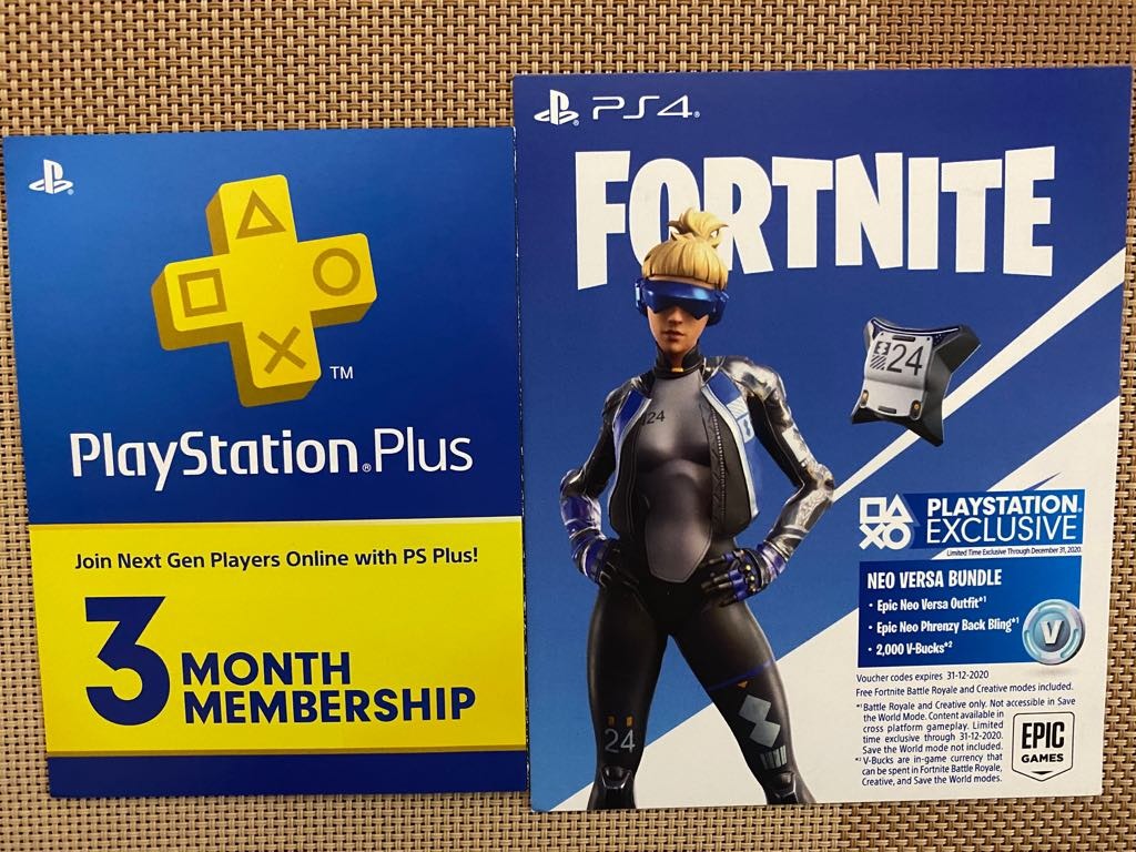 Ps Plus 3month Membership Fortnite Neo Versa Bundle Toys Games Others On Carousell