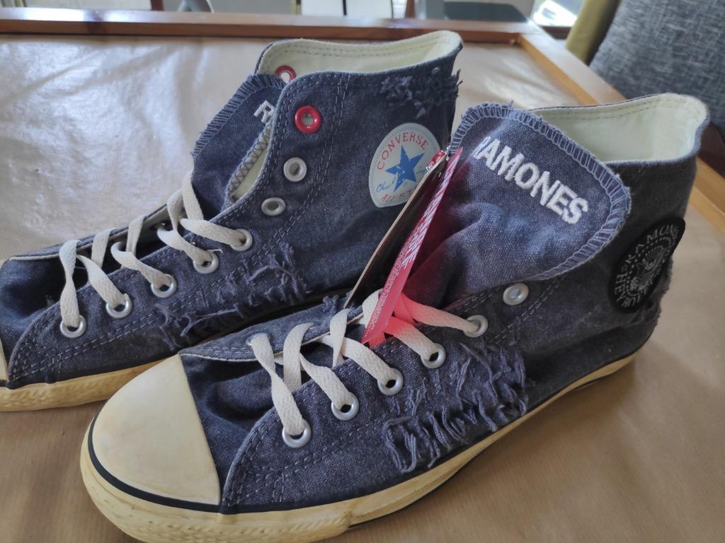 Rare Converse Chuck Taylor All-Star Hi Red Ramones Project Red, Men's ...