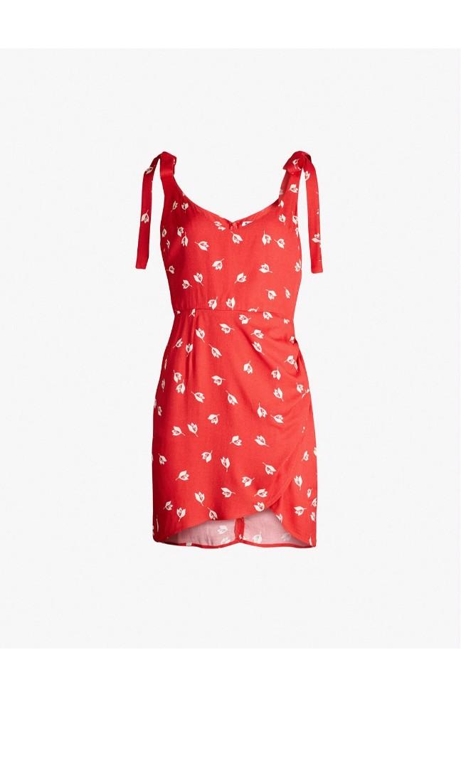 Reformation red sales polka dot dress