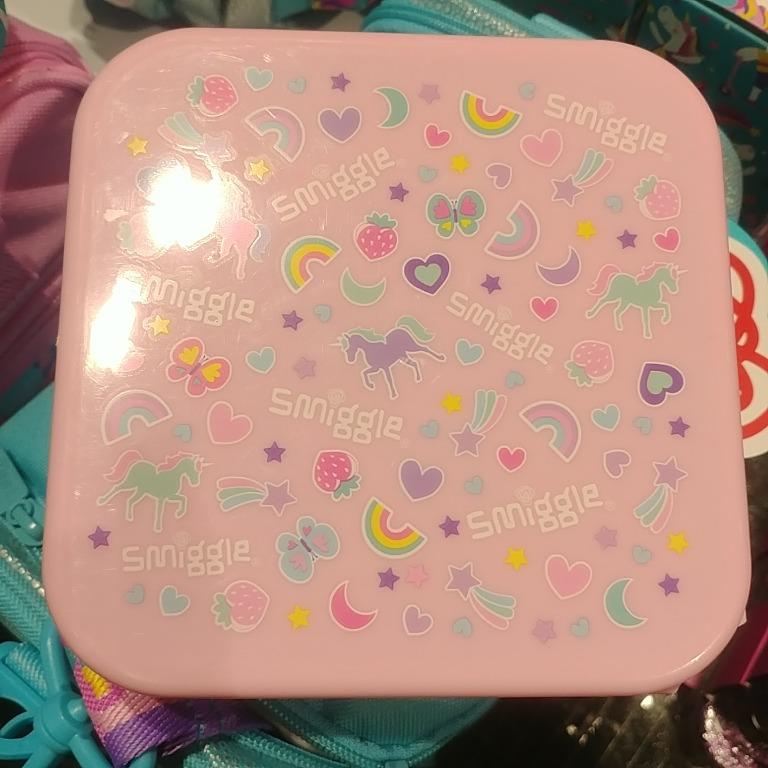 Smiggle Happy Snack N Stack Containers X 4 (4in1 Lunch Box), Furniture & Home Living