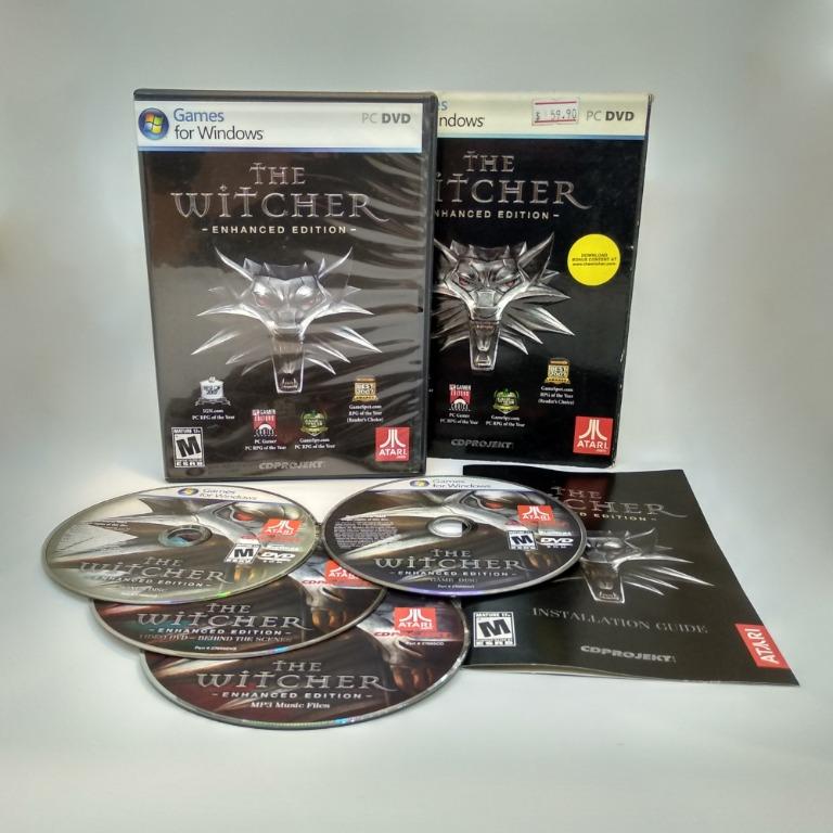 The Witcher Enhanced Edition~PC Game~Windows XP/Vista~New/Sealed~w/Slip  Cover 742725276550