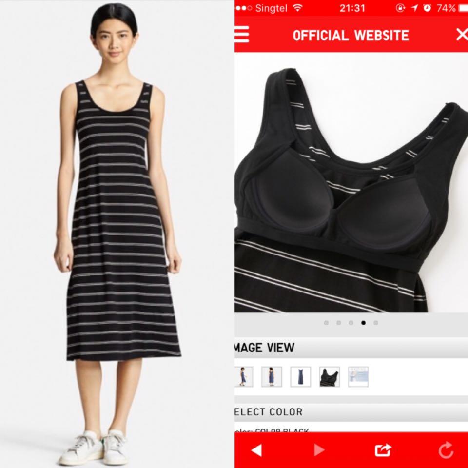 Uniqlo bra top dress hotsell