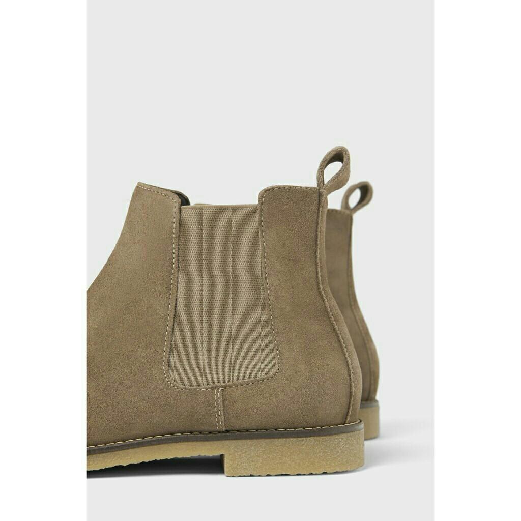 leather chelsea ankle boots zara