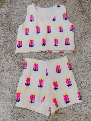 Crop Top & Bottom Set