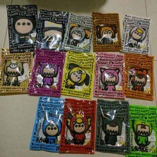 hong kong mcdonalds 12 zodiac handphone Straps Set