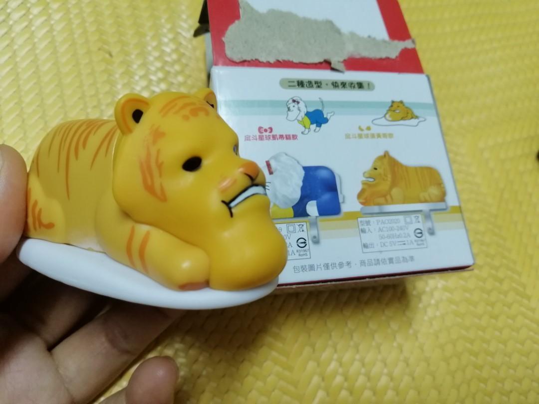 7-11厚道星球造型立體USB插座厚道蛋黃哥老虎kitty獅子