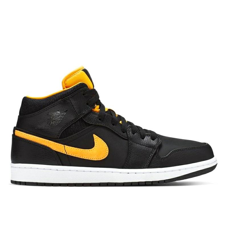 air jordan 1 mid se yellow and black