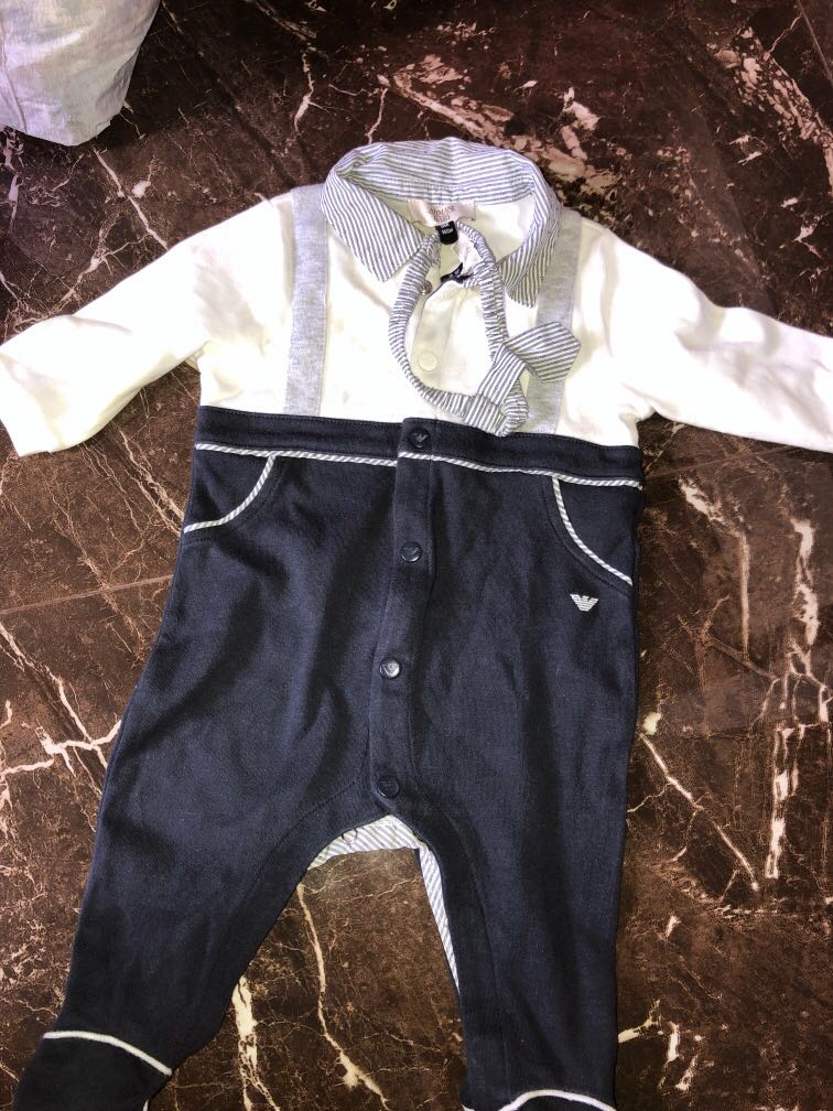 Armani baby sleepsuit Clearance