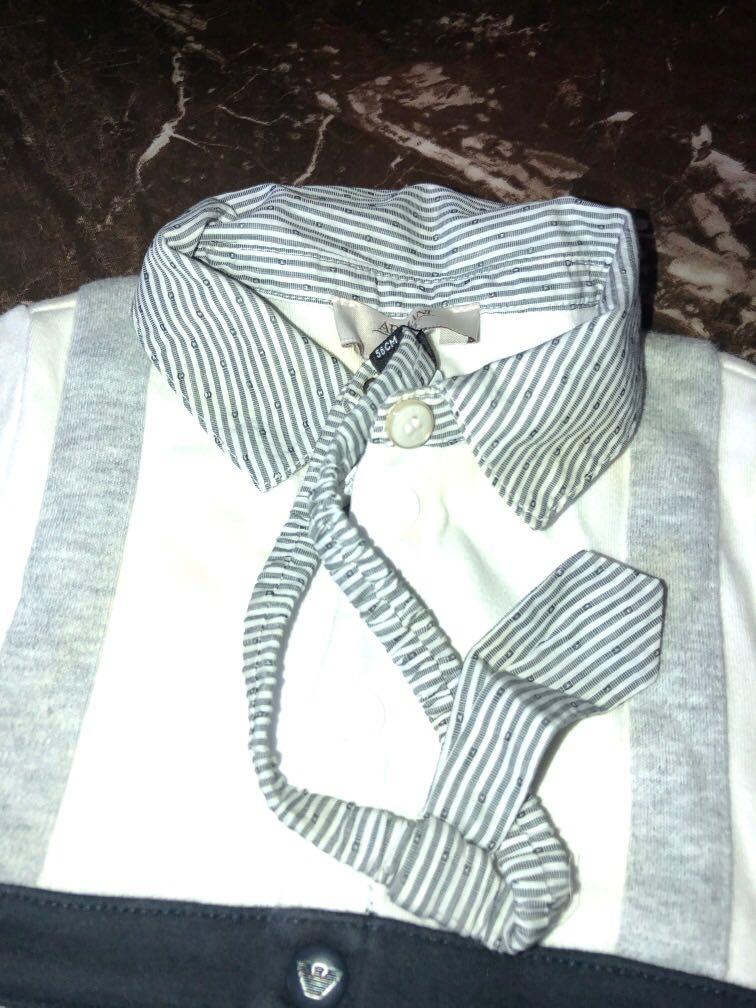armani baby sleepsuit