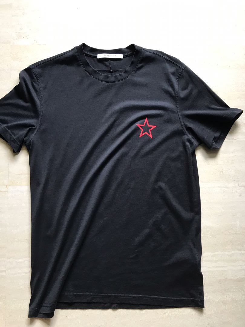 givenchy red star t shirt