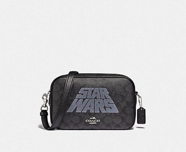 Authentic star wars x coach jes crossbody in signature canvas, Luxury