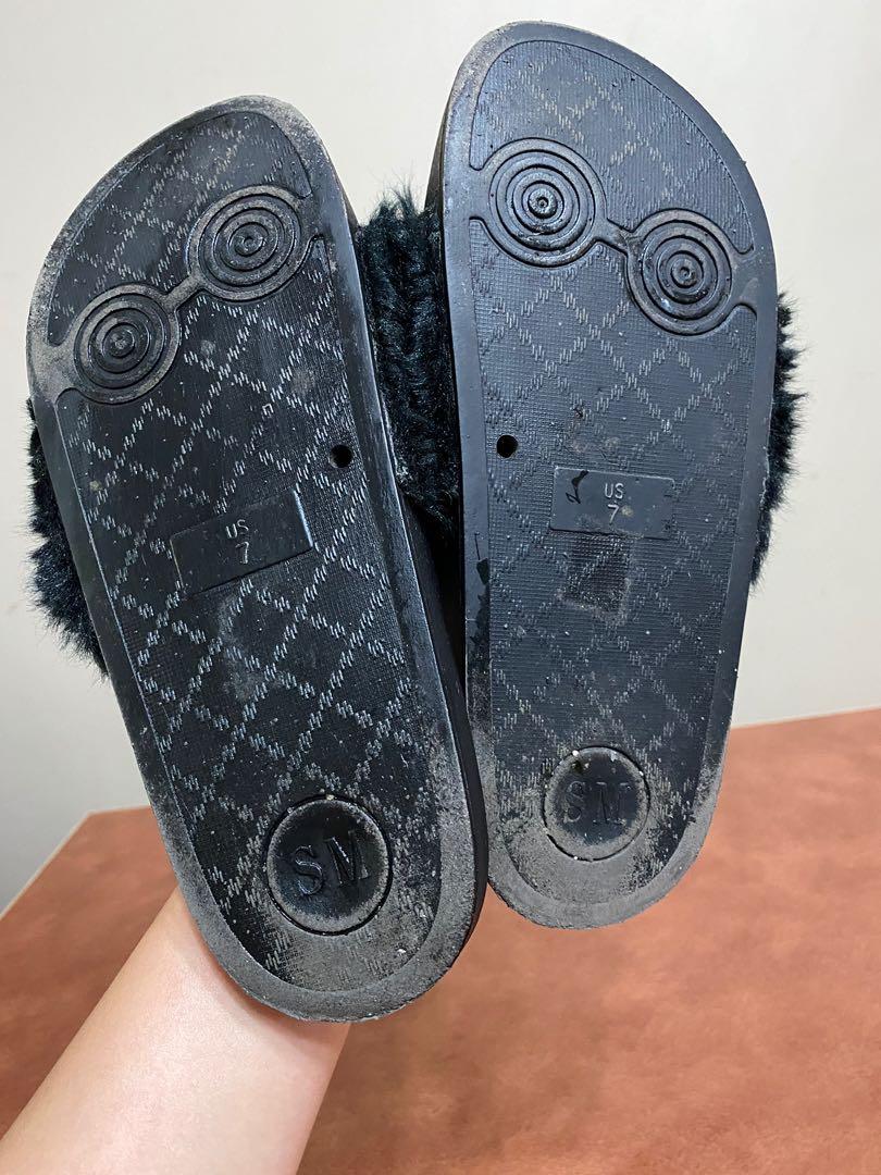 steve madden fur slides