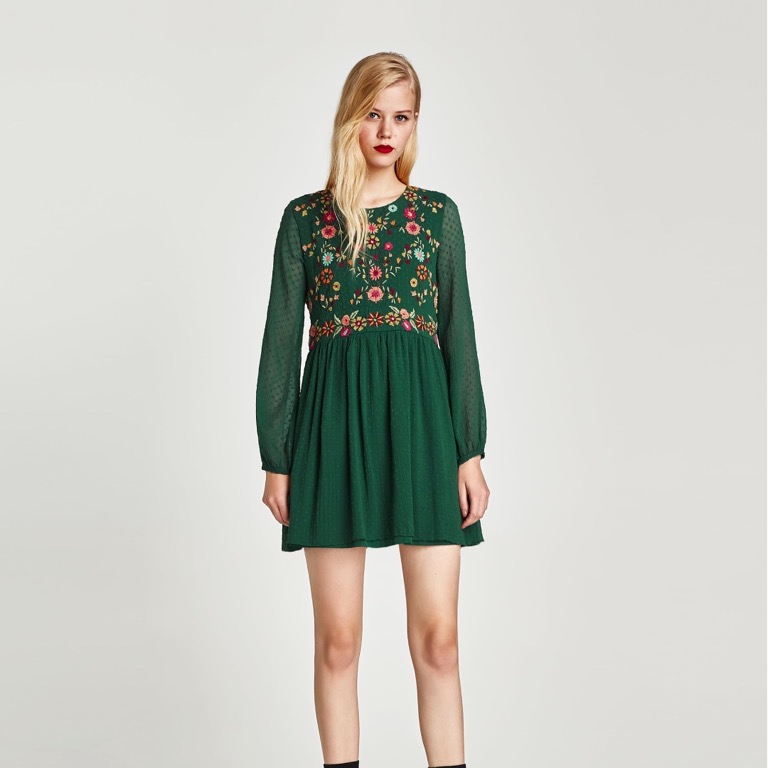 green mesh dress