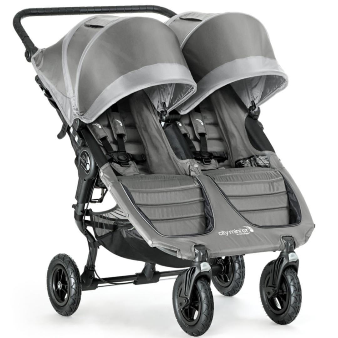 Baby Jogger City Mini GT Double Stroller Steel Grey