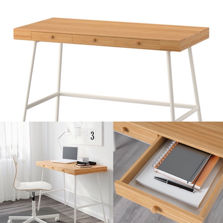 Ikea bamboo sale desk
