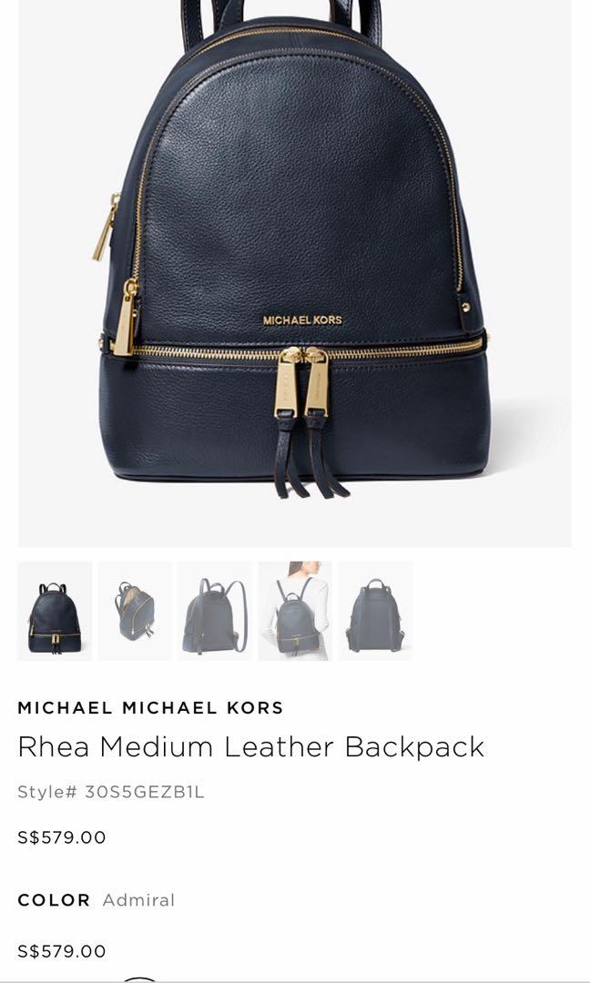 michael kors medium rhea backpack