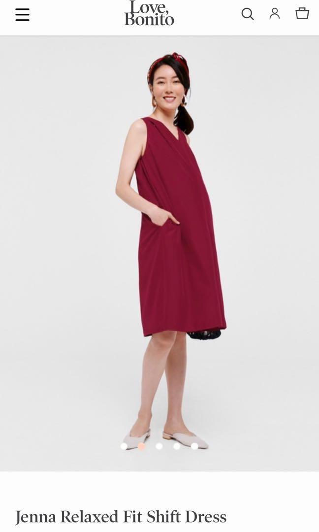Red clearance nursing dress