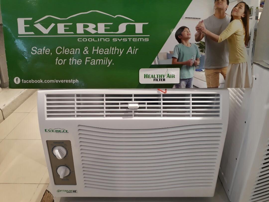 Brandnew Everest Window Type Inverter And Non Inverter Aircon 5hp 6hp 1hp 1 5hp 2hp 2 5hp Tv Home Appliances Air Conditioning And Heating On Carousell
