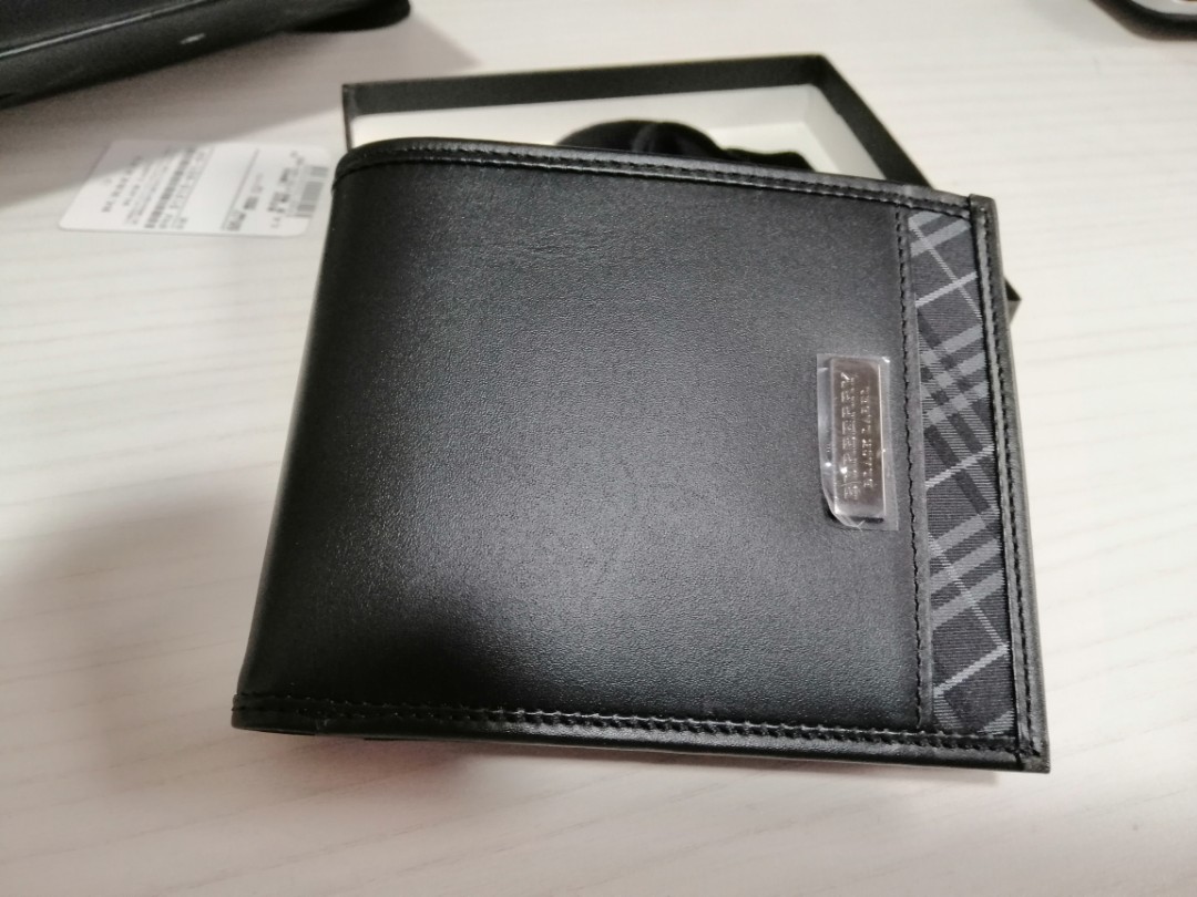 Burberry black label mens wallet outlet