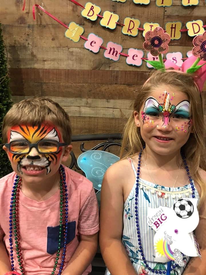 Clown face painting face paint for kids package balloon photobooth photo booth photo coverage