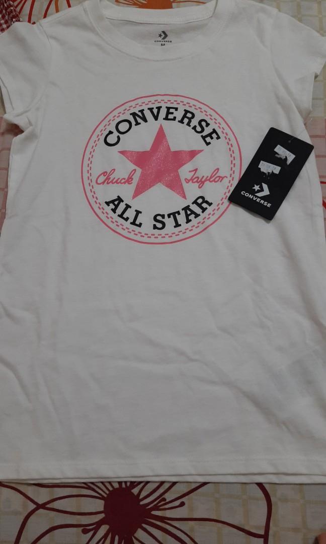 converse t shirt womens pink