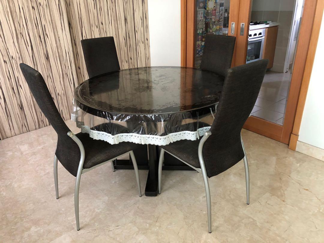 Dining Table Set With 4 Chairs Furniture Tables Chairs On Carousell