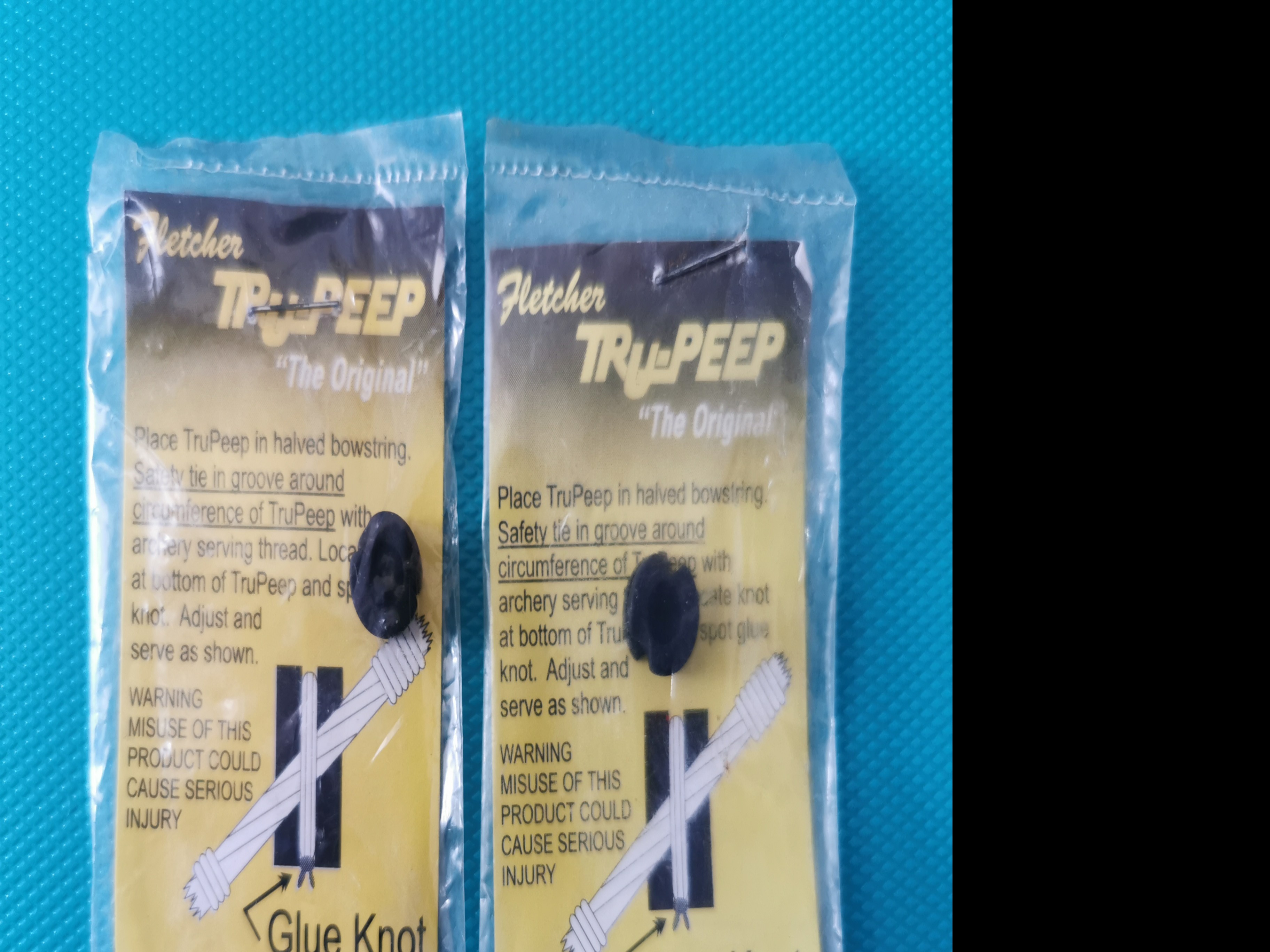 Fletcher Tru Peep Mini Hunter Black 3/32 in.|Fletcher peep sights