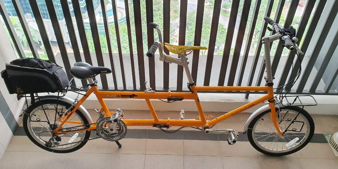 foldable tandem bike