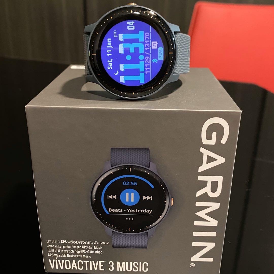 Garmin vivoactive 3 granite blue hot sale