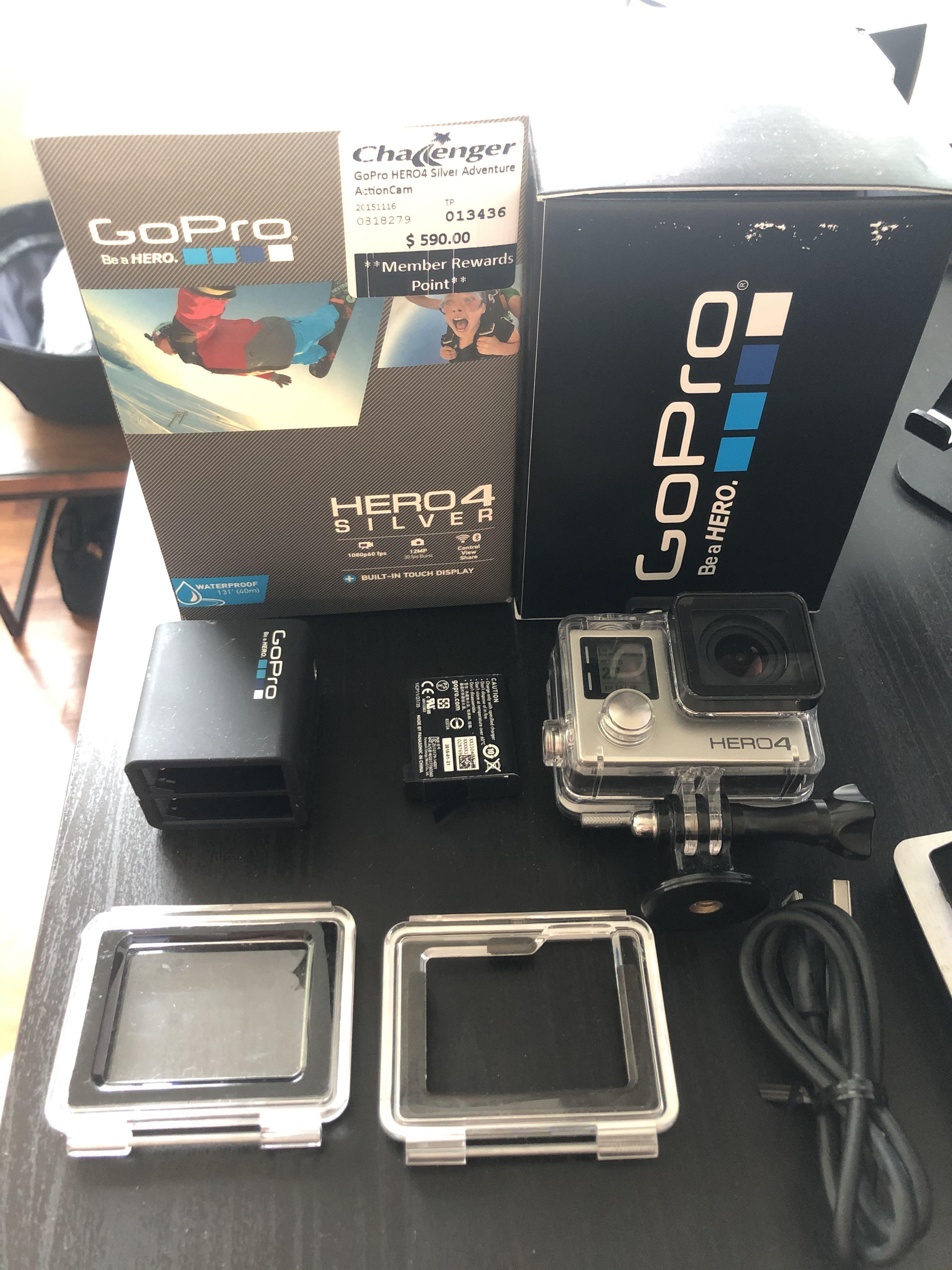 Gopro Hero4 Silver Dual Battery Charger Electronics Computer Parts Accessories On Carousell