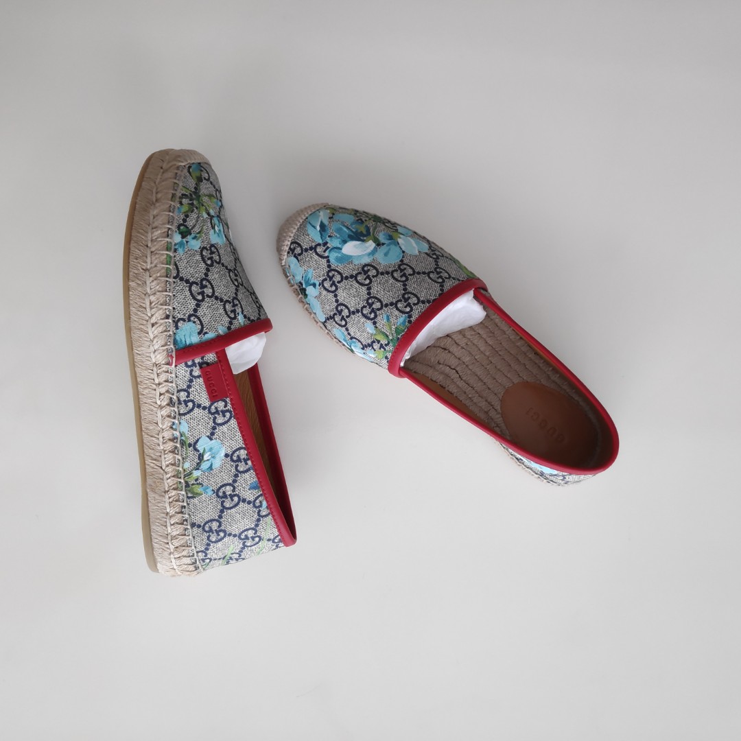 gucci bloom espadrilles blue
