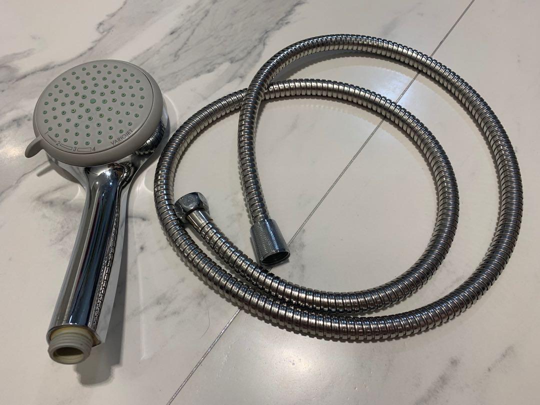 Hansgrohe Variojet shower and hose, Furniture & Home Living, Bathroom