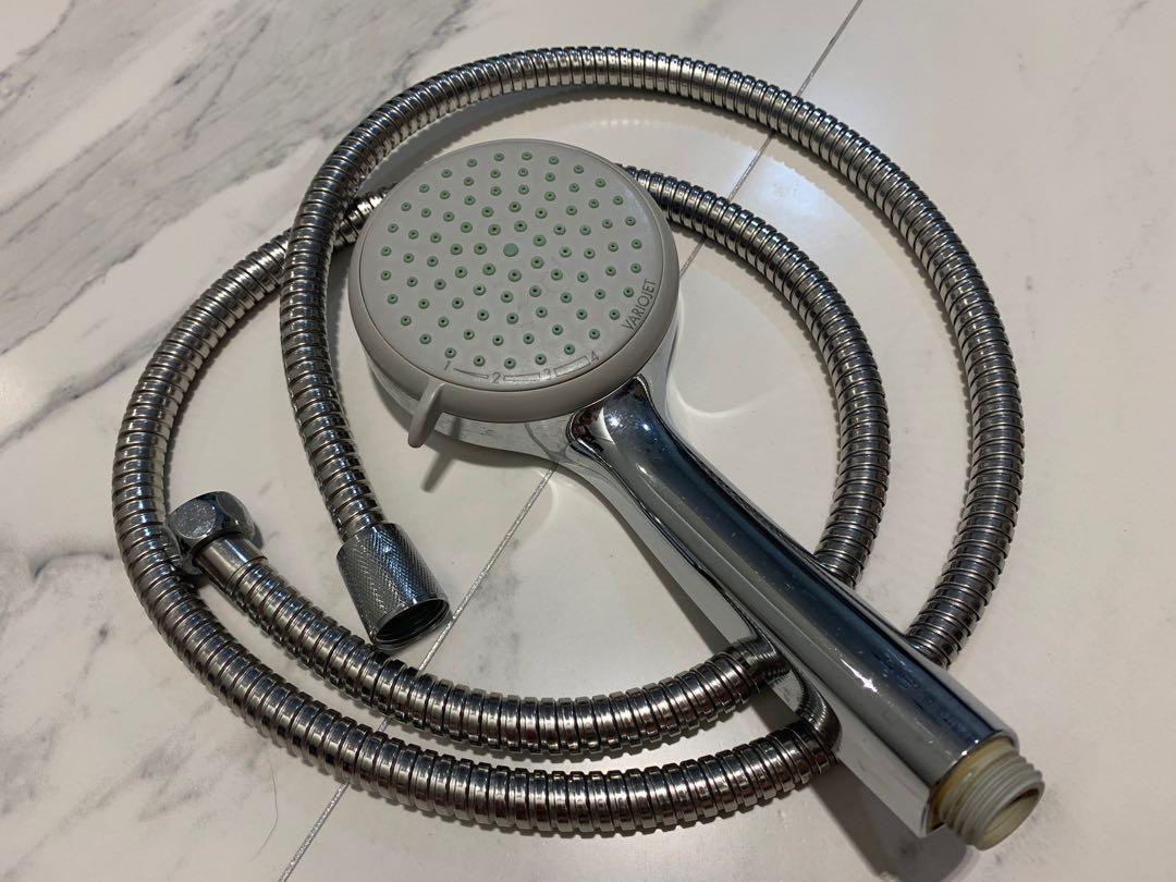 Hansgrohe Variojet shower and hose, Furniture & Home Living, Bathroom & Kitchen Fixtures on