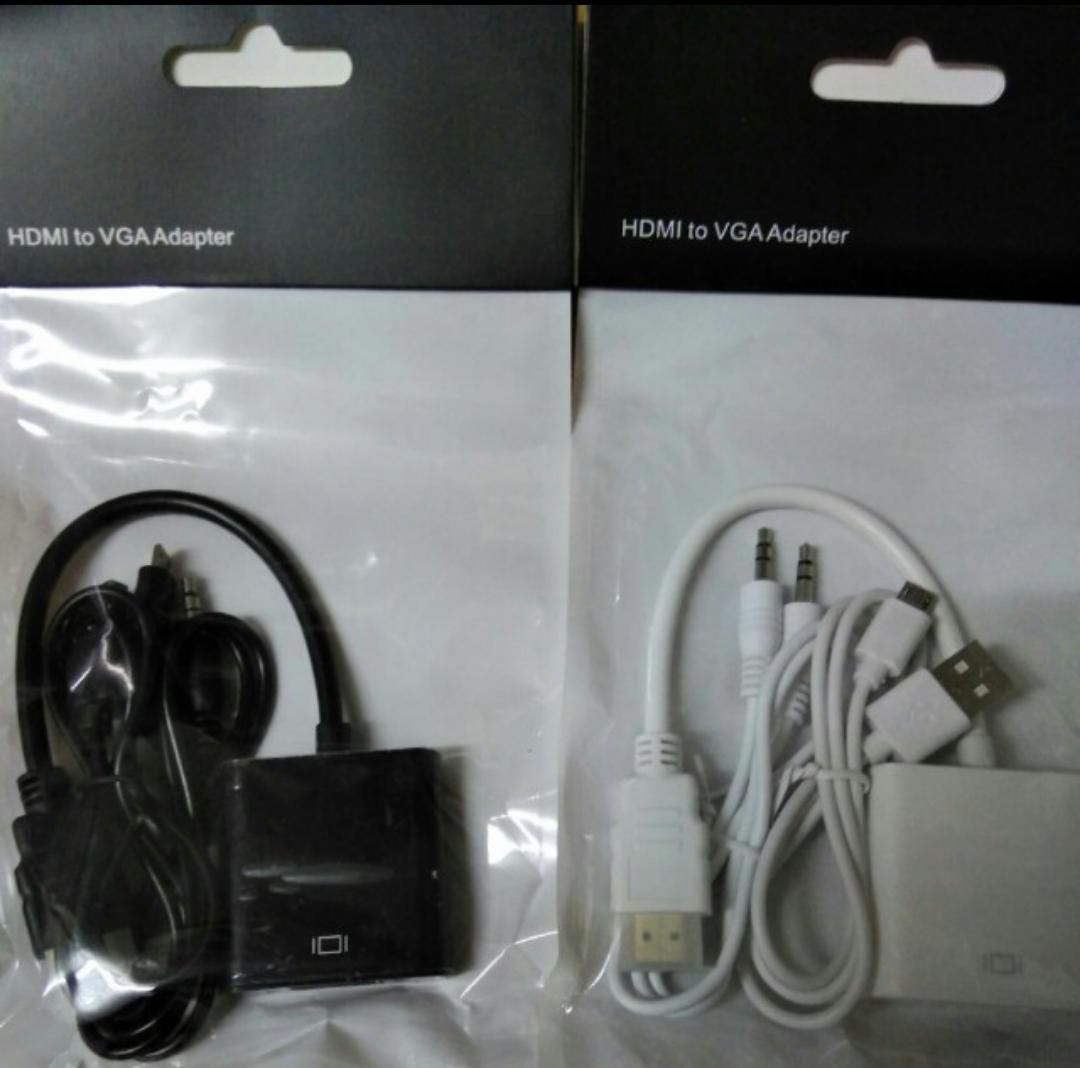 HDMI TO VGA Adaptor  (USB 供電更隱定音效輸出）