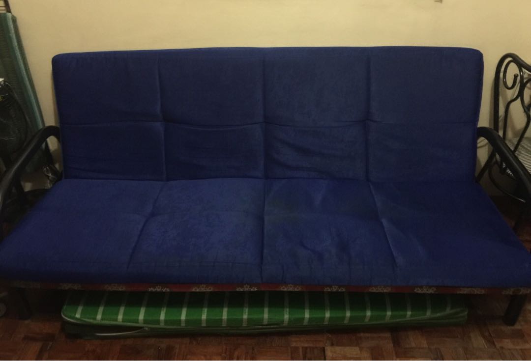 Heavy Duty Sofa Bed, Furniture & Home Living, Furniture, Sofas on Carousell