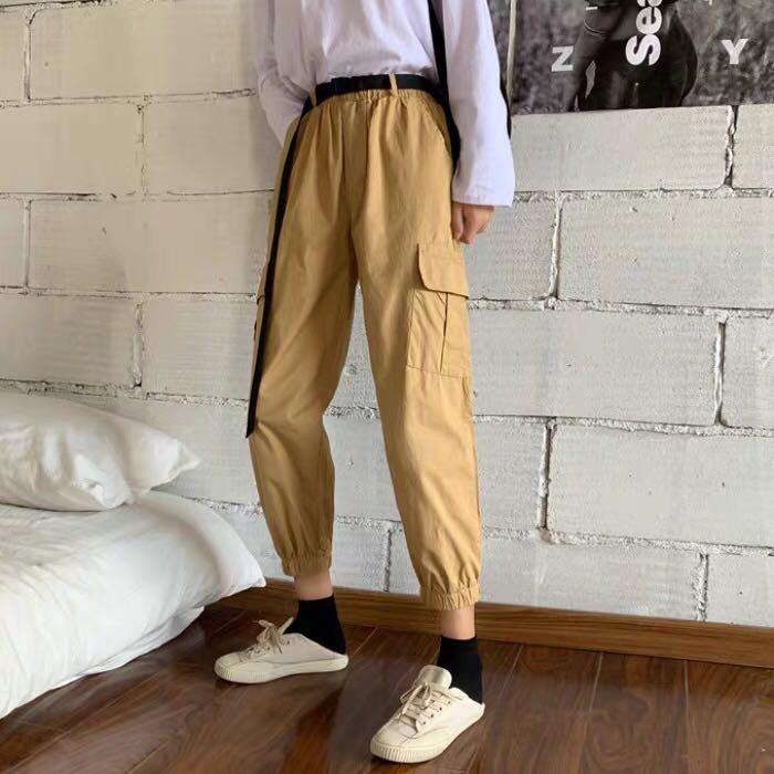 Buckle khaki jeans clearance