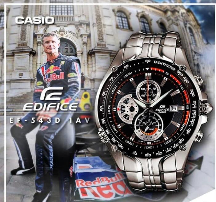 Jam Pria Merk Edifice EF 543 EFR 543 SEBASTIAN VETTEL Ori BM Fullset